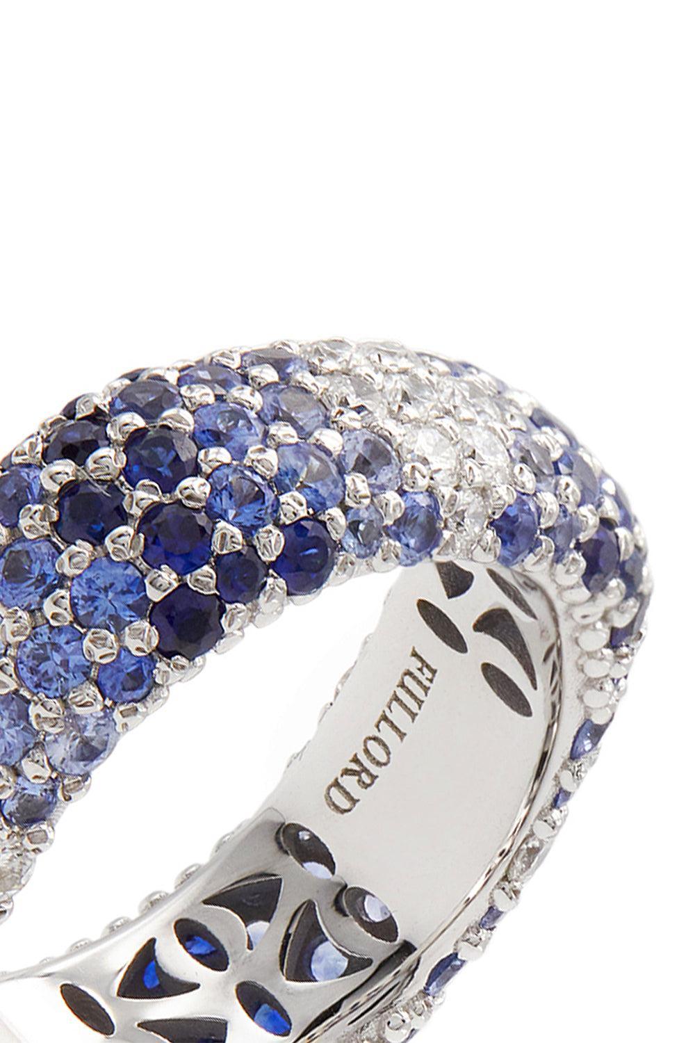 Diamond Blue Sapphire Ghost Belt Ring-WHITE GOLD-6.75-JEWELRYFINE JEWELRING-FULLORD