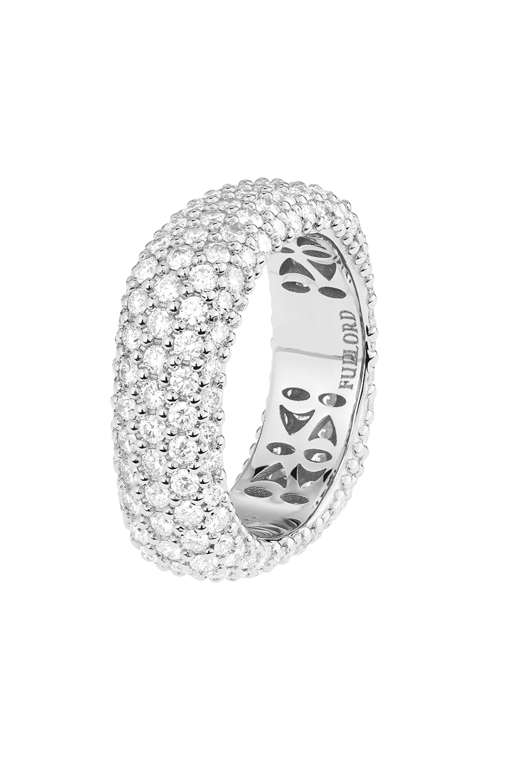 FULLORD-Diamond Ghost Ring - White Gold-WHITE GOLD