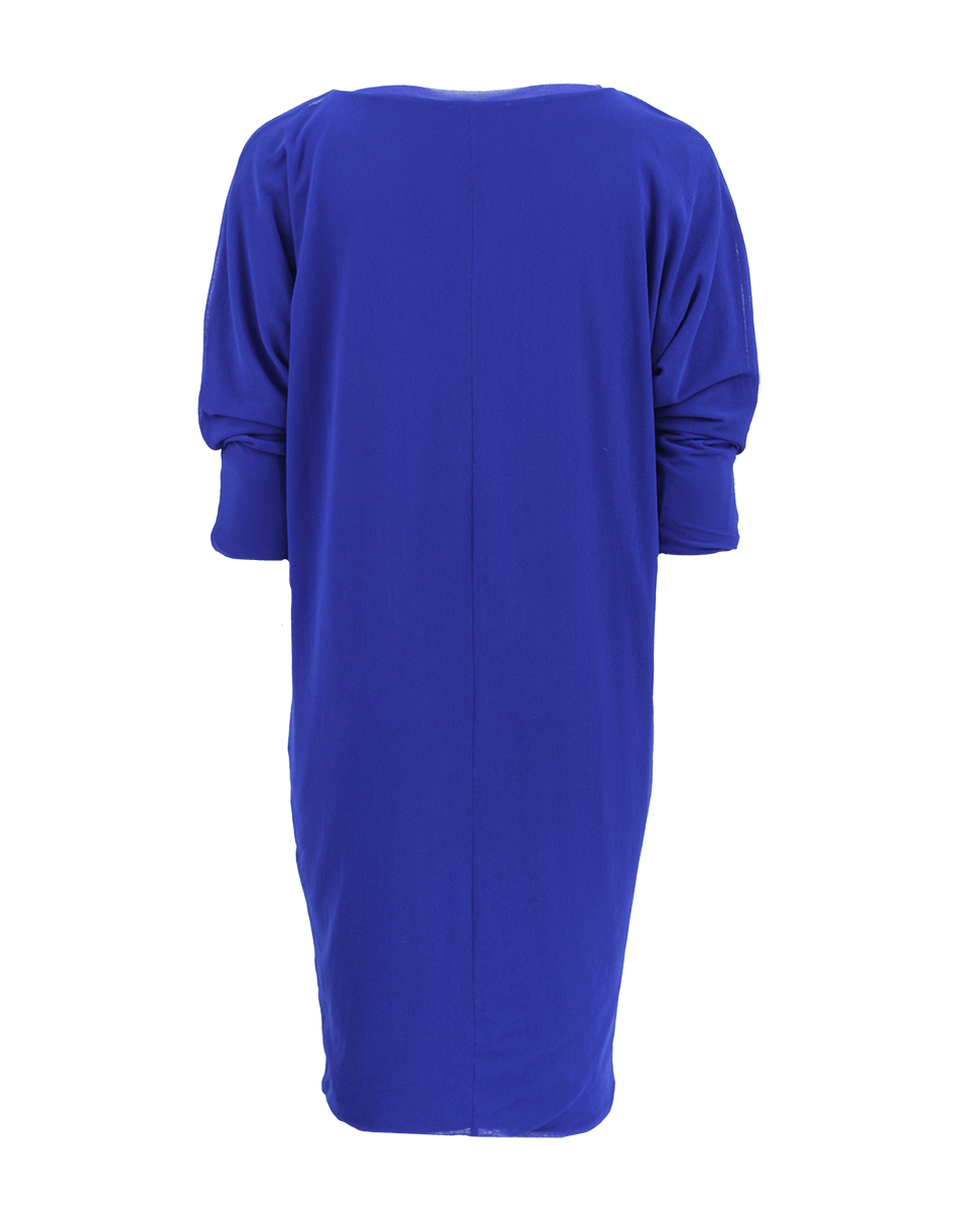 FUZZI-Boat Neck Tulle Dress-