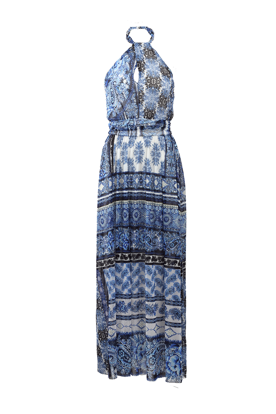FUZZI-Halter Maxi Dress-
