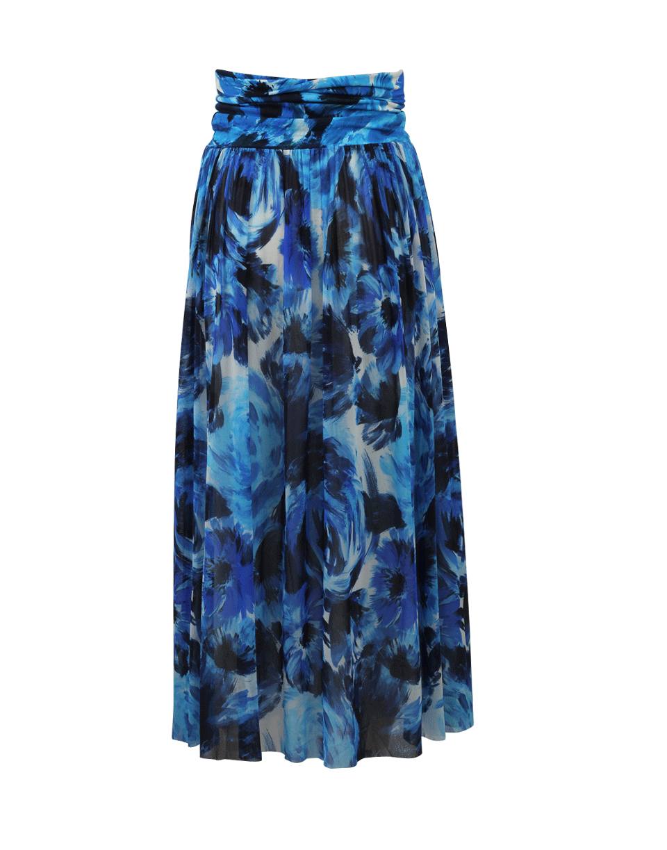 FUZZI-Strapless Maxi Skirt Dress-