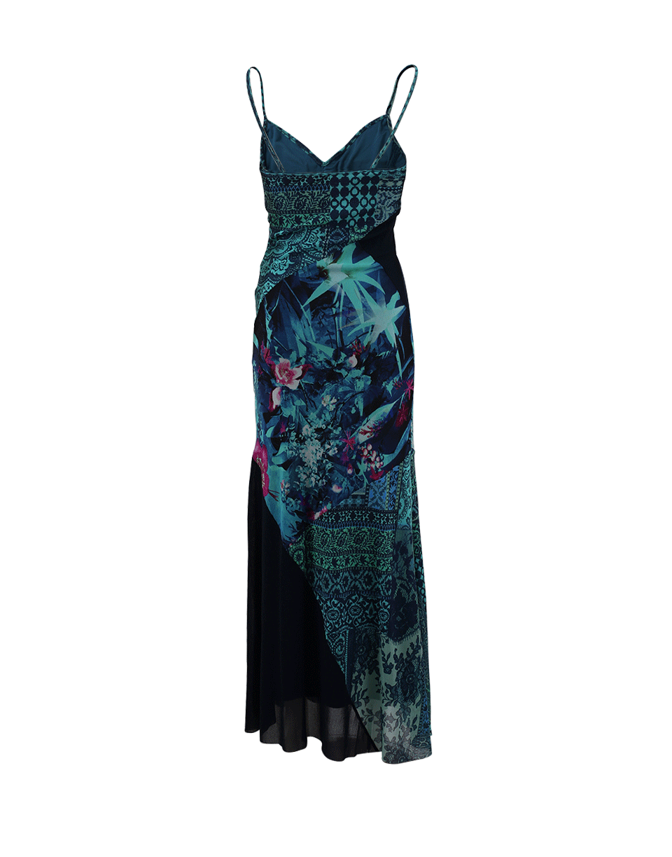 FUZZI-Multi Print Tank Maxi Dress-
