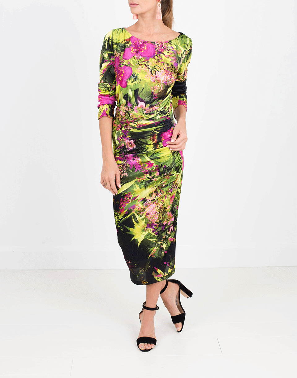FUZZI-Ruched Dress-