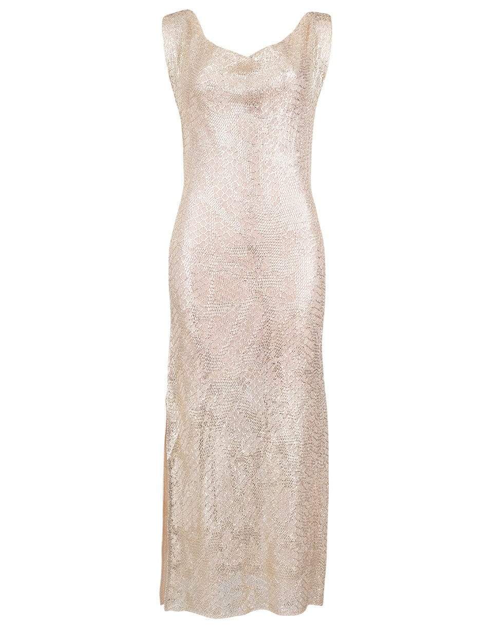 FUZZI-Abito Lungo Sleeveless Maxi Dress-