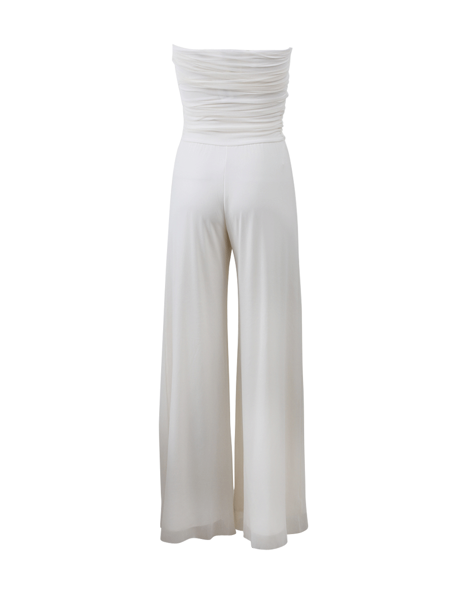 FUZZI-Strapless Ruch Jumpsuit-