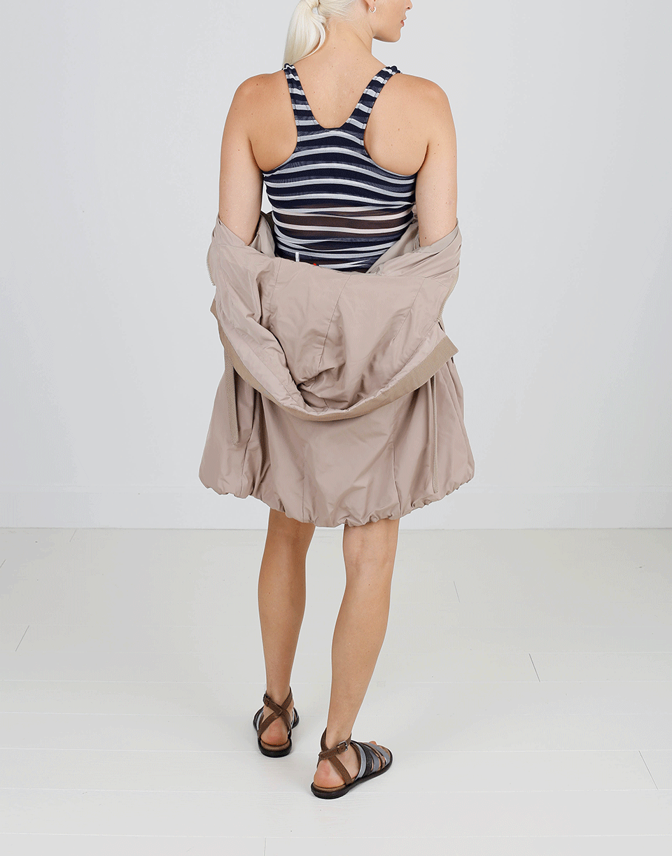 FUZZI-Striped Tankini Swimsuit-