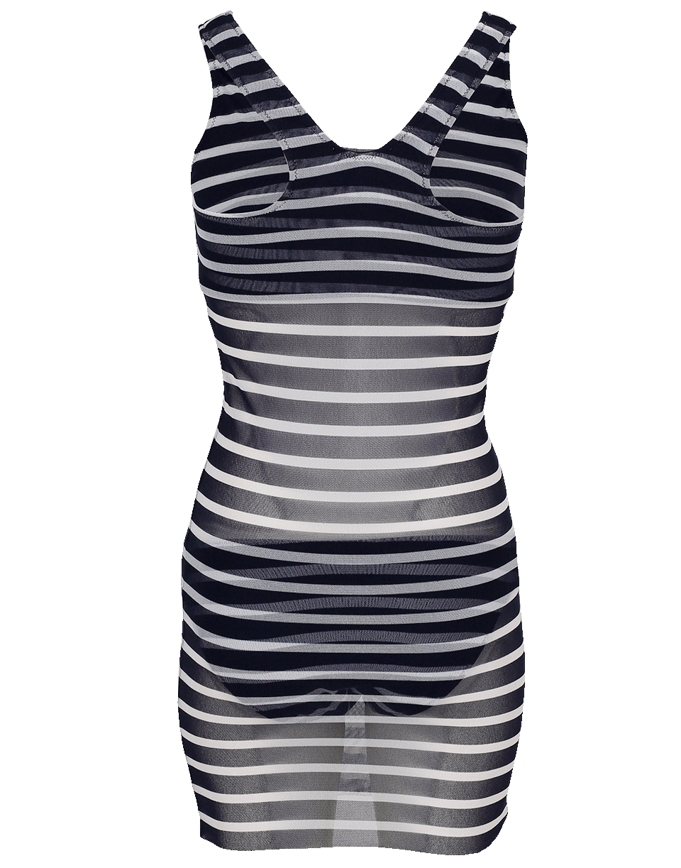 FUZZI-Striped Tankini Swimsuit-