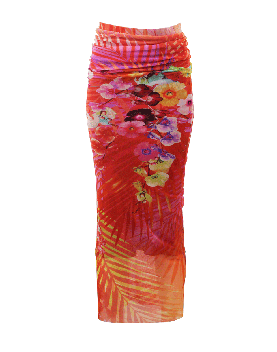 FUZZI-Printed Ruch Maxi Skirt-