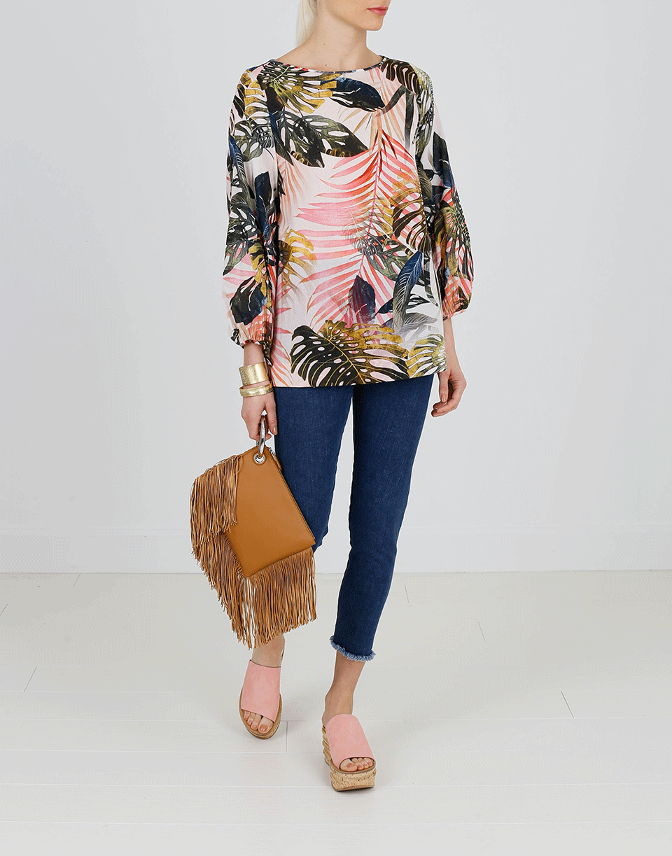 FUZZI-Palm Print Top-
