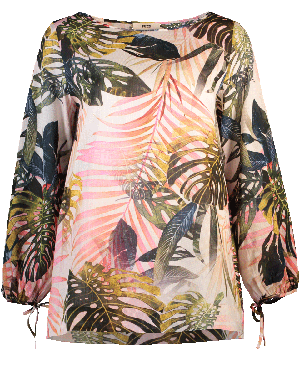FUZZI-Palm Print Top-