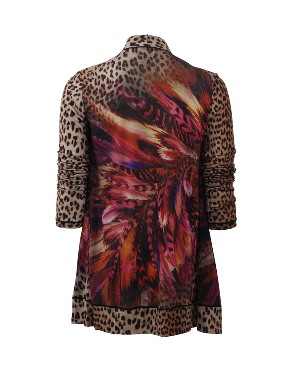 FUZZI-Drape Front Cardigan-
