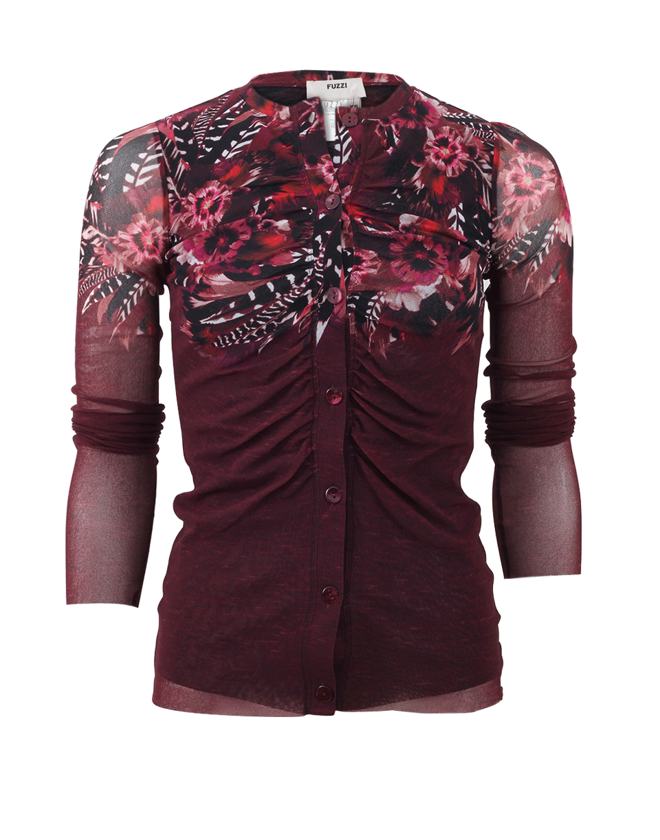 FUZZI-Navaho Print Cardigan-