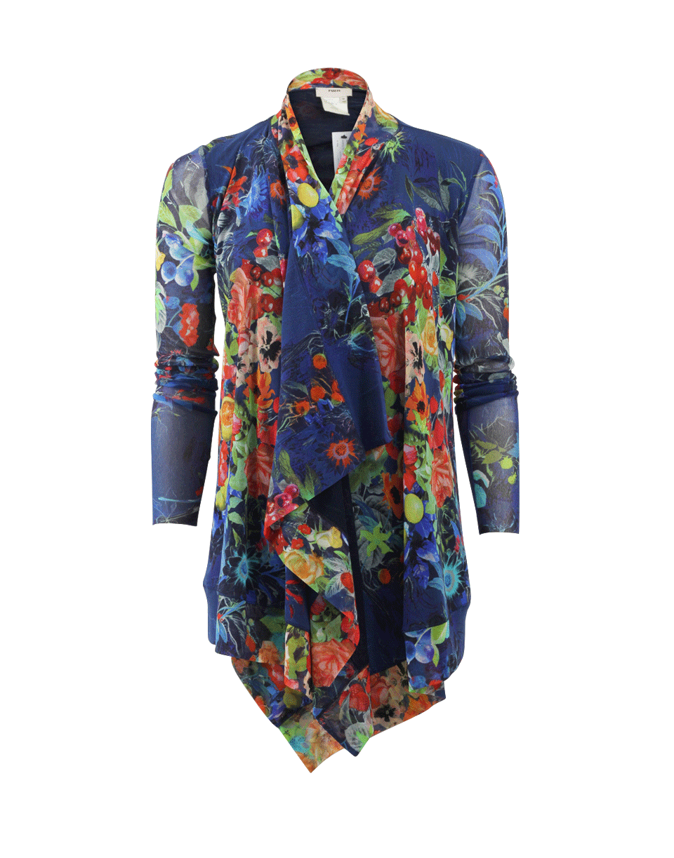 FUZZI-Long Drape Cardigan-