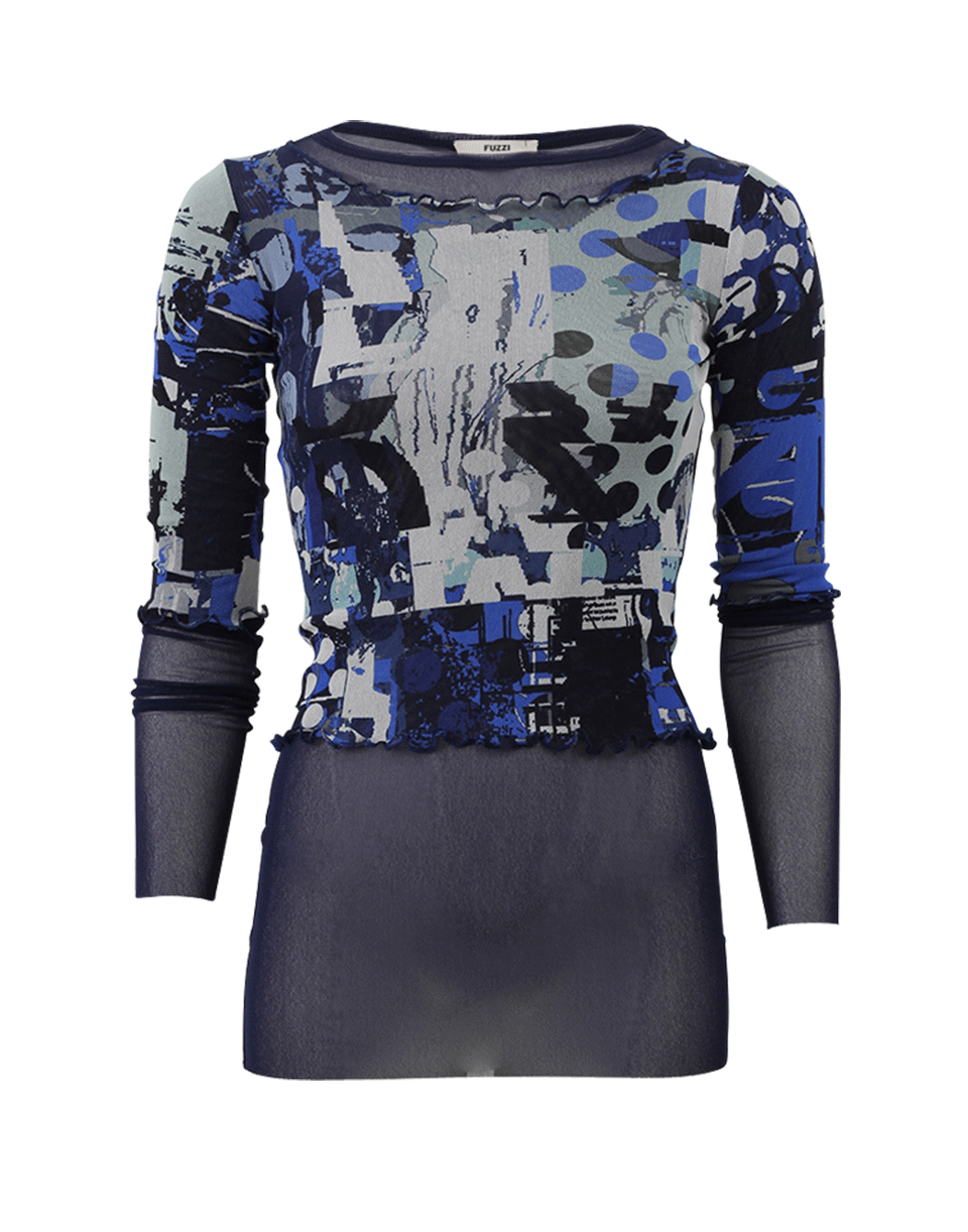 FUZZI-Illusion Underlay Crop Top-