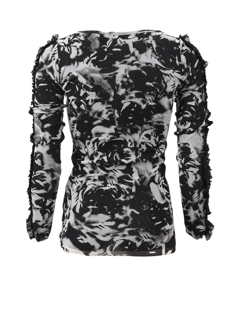 FUZZI-Rose Print Top-