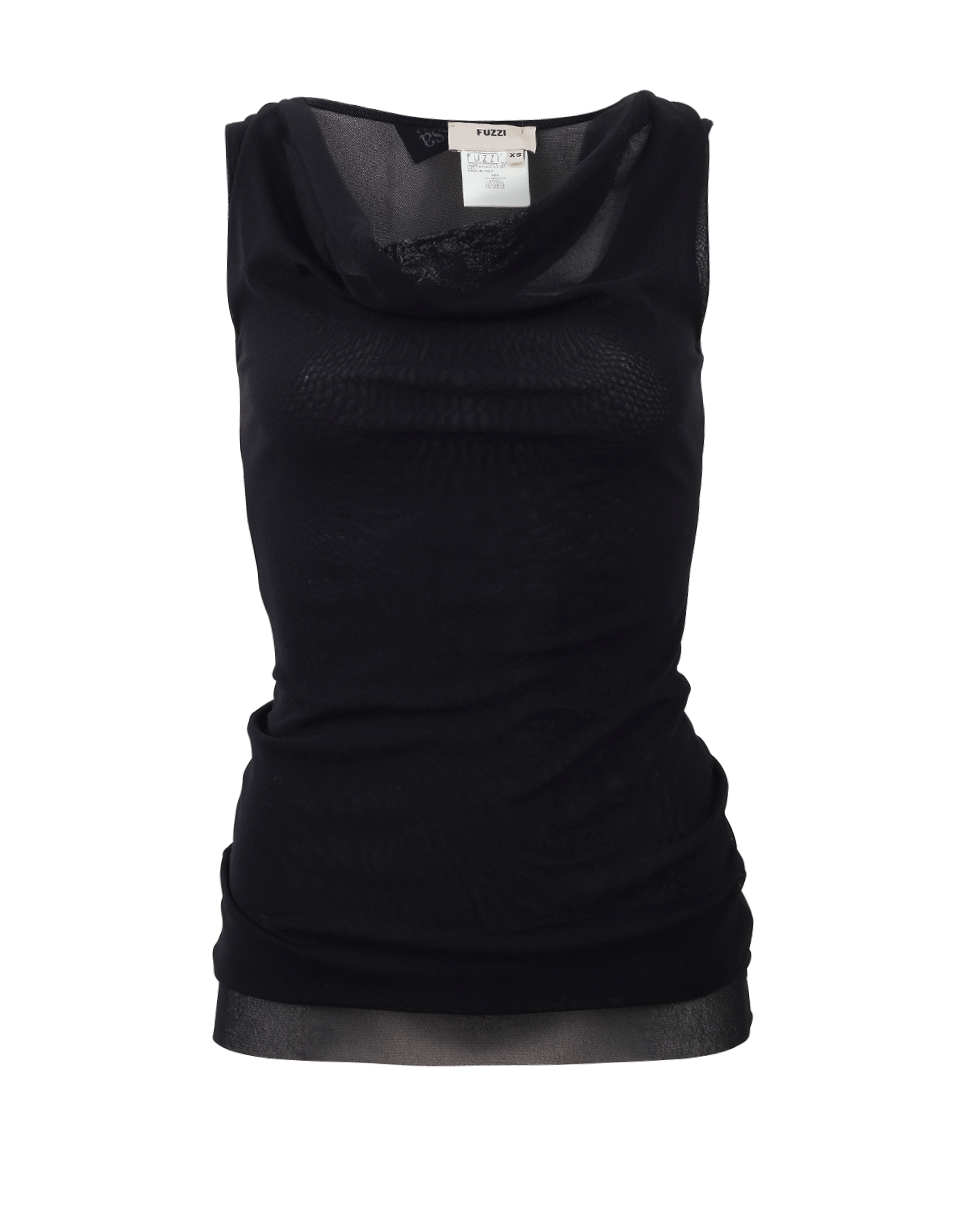 FUZZI-Cowl Neck Tank-