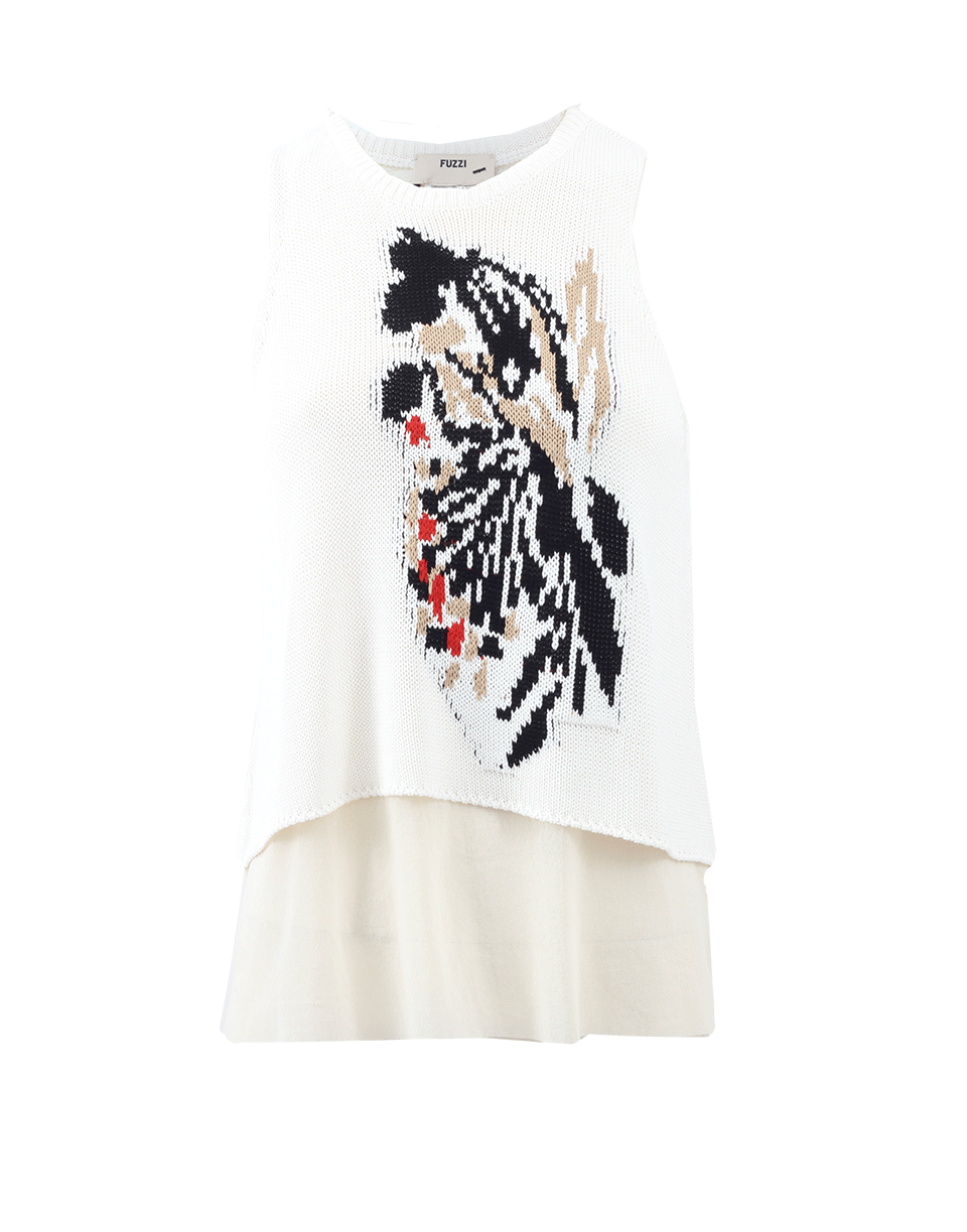 FUZZI-Knit Tank With Underlay-