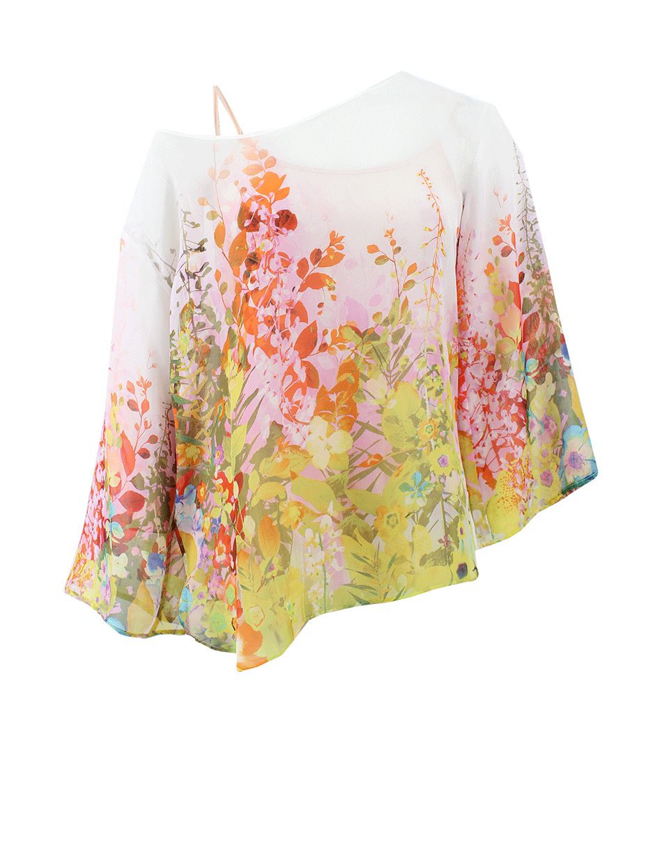 FUZZI-Bracelet Sleeve Floral Print Tunic-