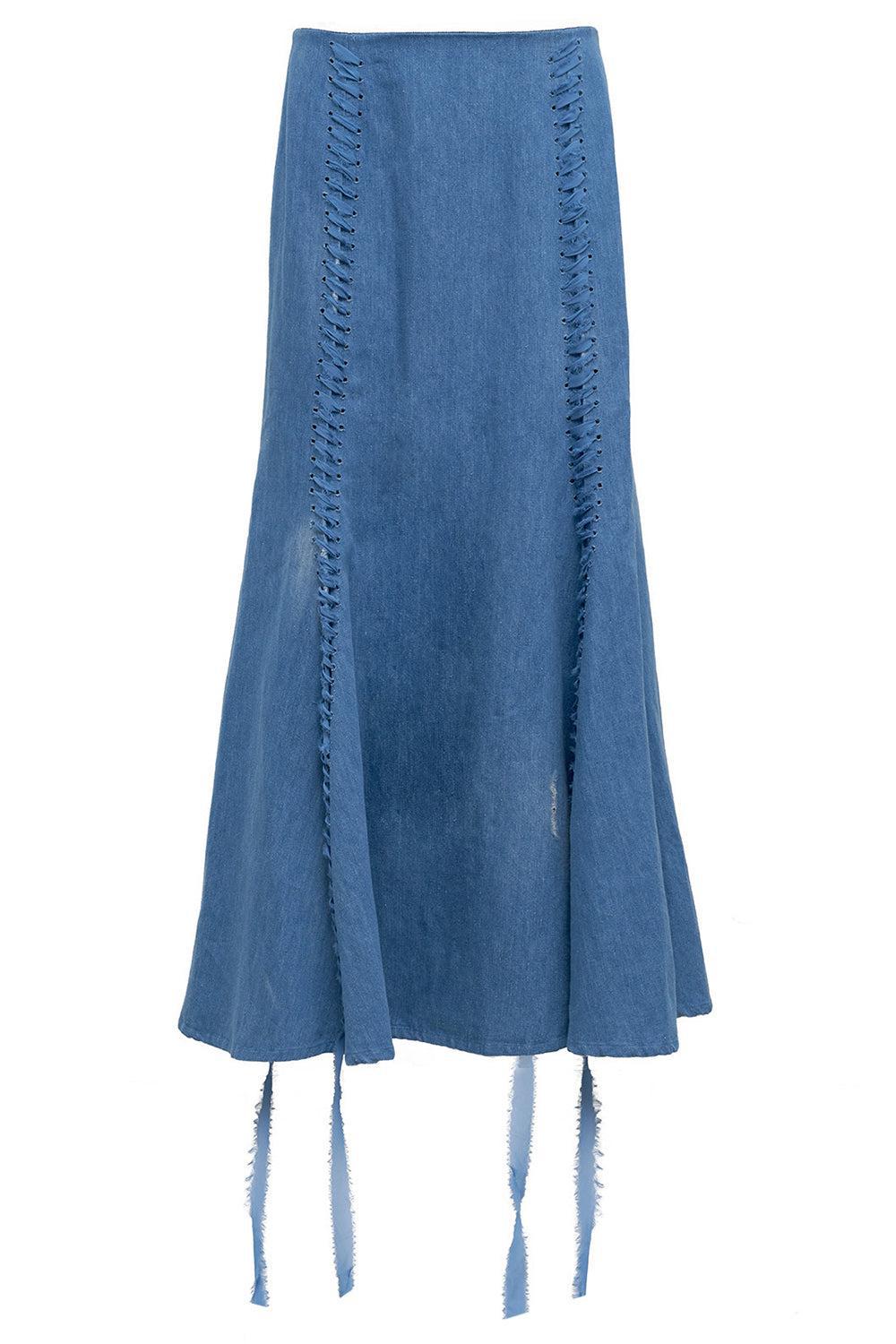 DION SKIRT-LTBLUDNM-38-CLOTHINGSKIRTMIDI-GABRIELA HEARST