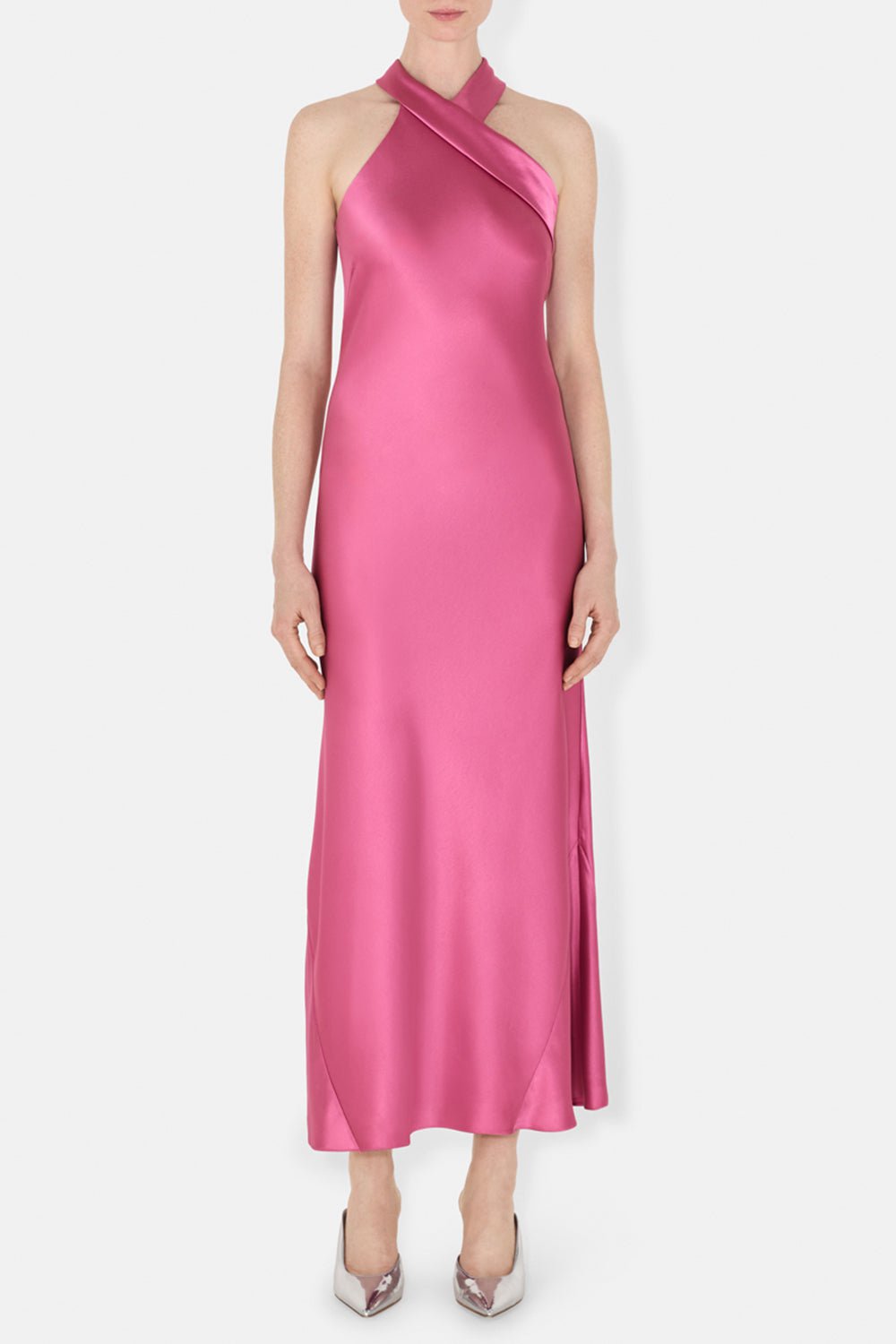 GALVAN LONDON-Cropped Pandora Dress - Magenta-