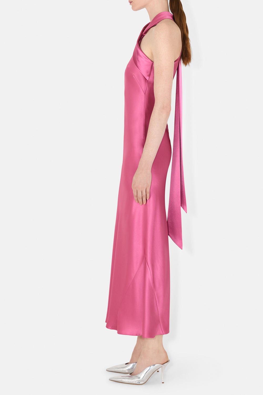 GALVAN LONDON-Cropped Pandora Dress - Magenta-