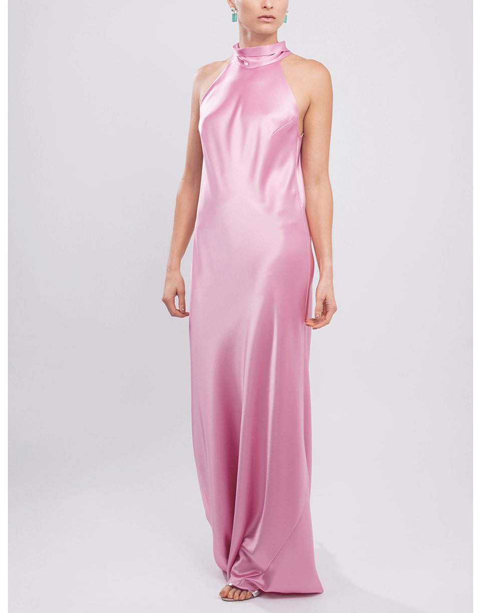 GALVAN LONDON-Sienna Slip Gown-ROSE