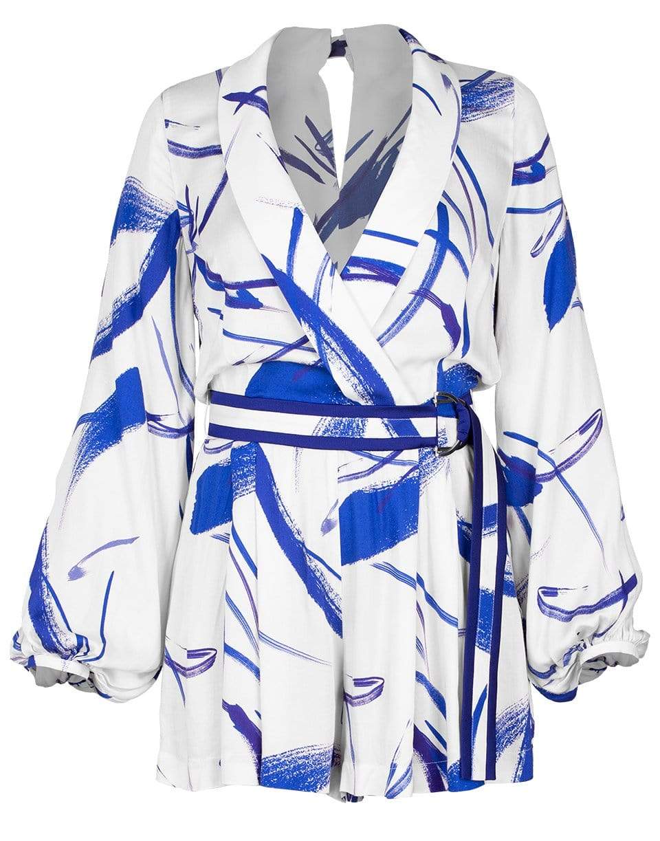 GALVAN LONDON-Print Cabana Playsuit-