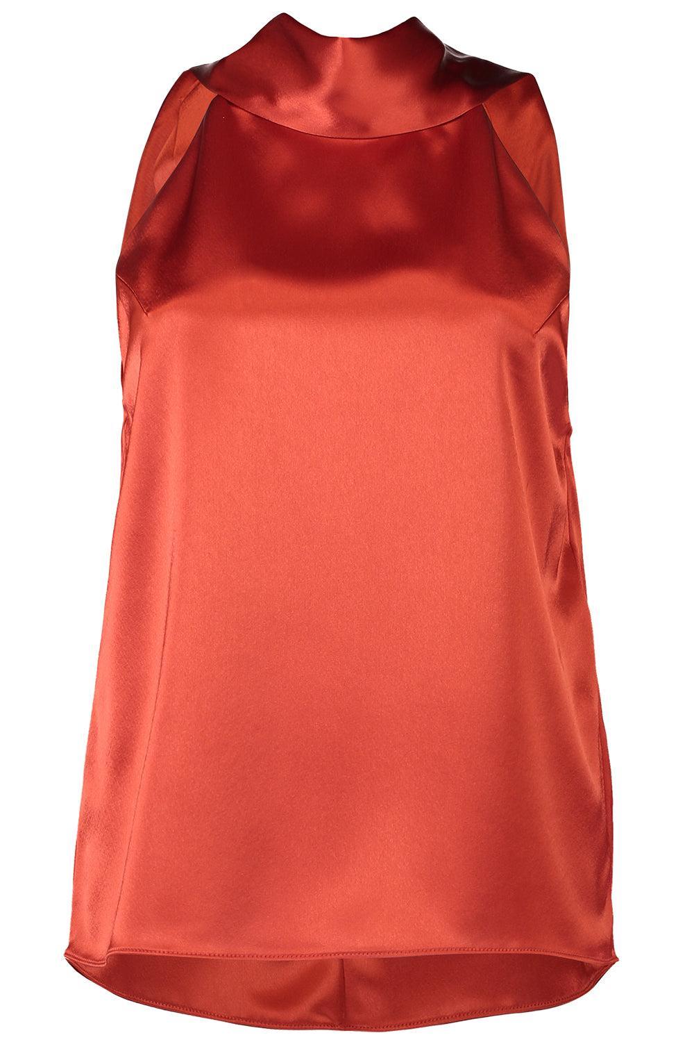 Sienna Top-BRICK-36-CLOTHINGTOPBLOUSE-GALVAN LONDON