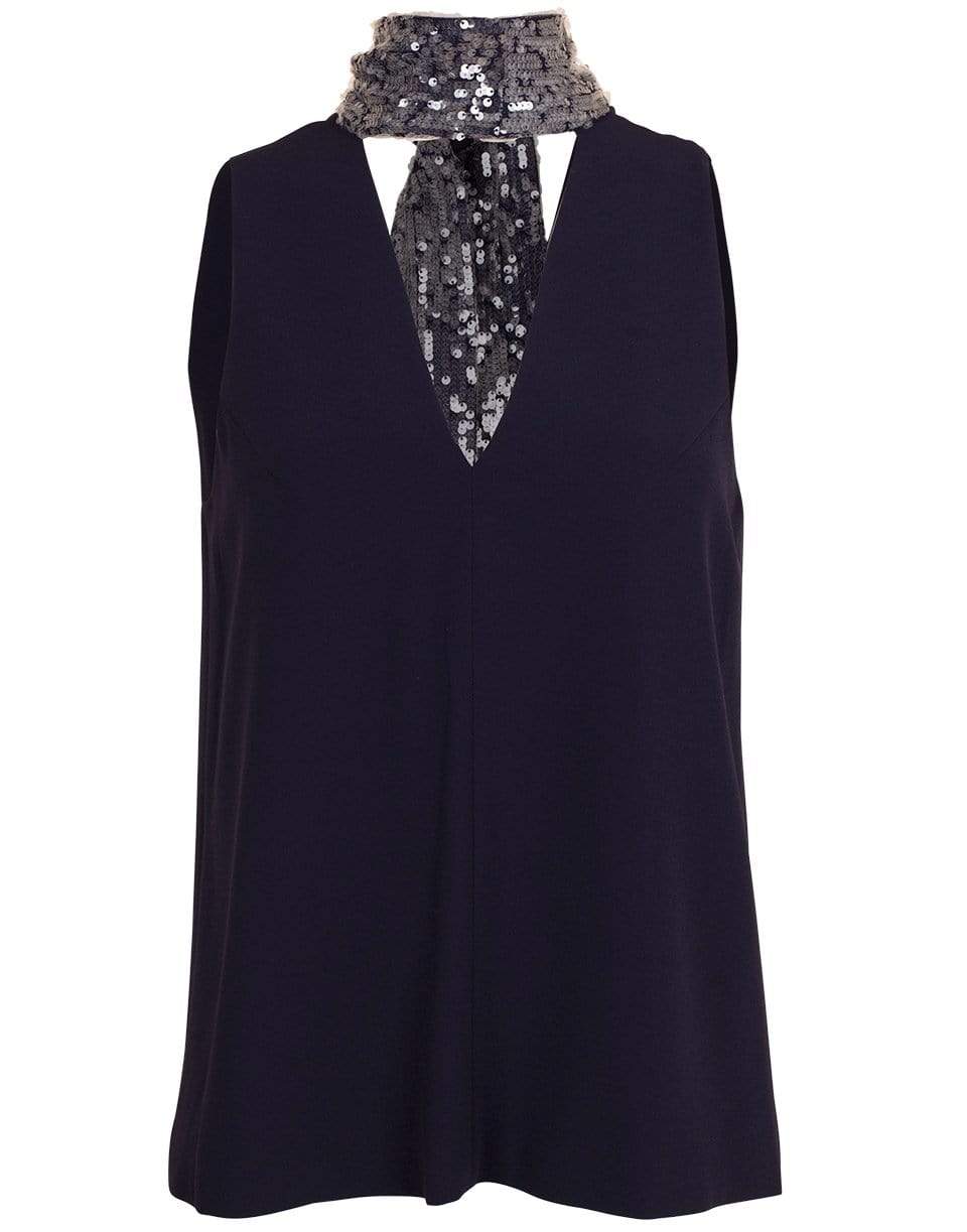 GALVAN LONDON-Sequin Cortado Top-