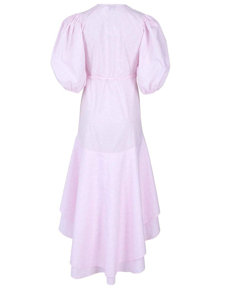GANNI-Cherry Blossom Print Cotton Poplin Dress-