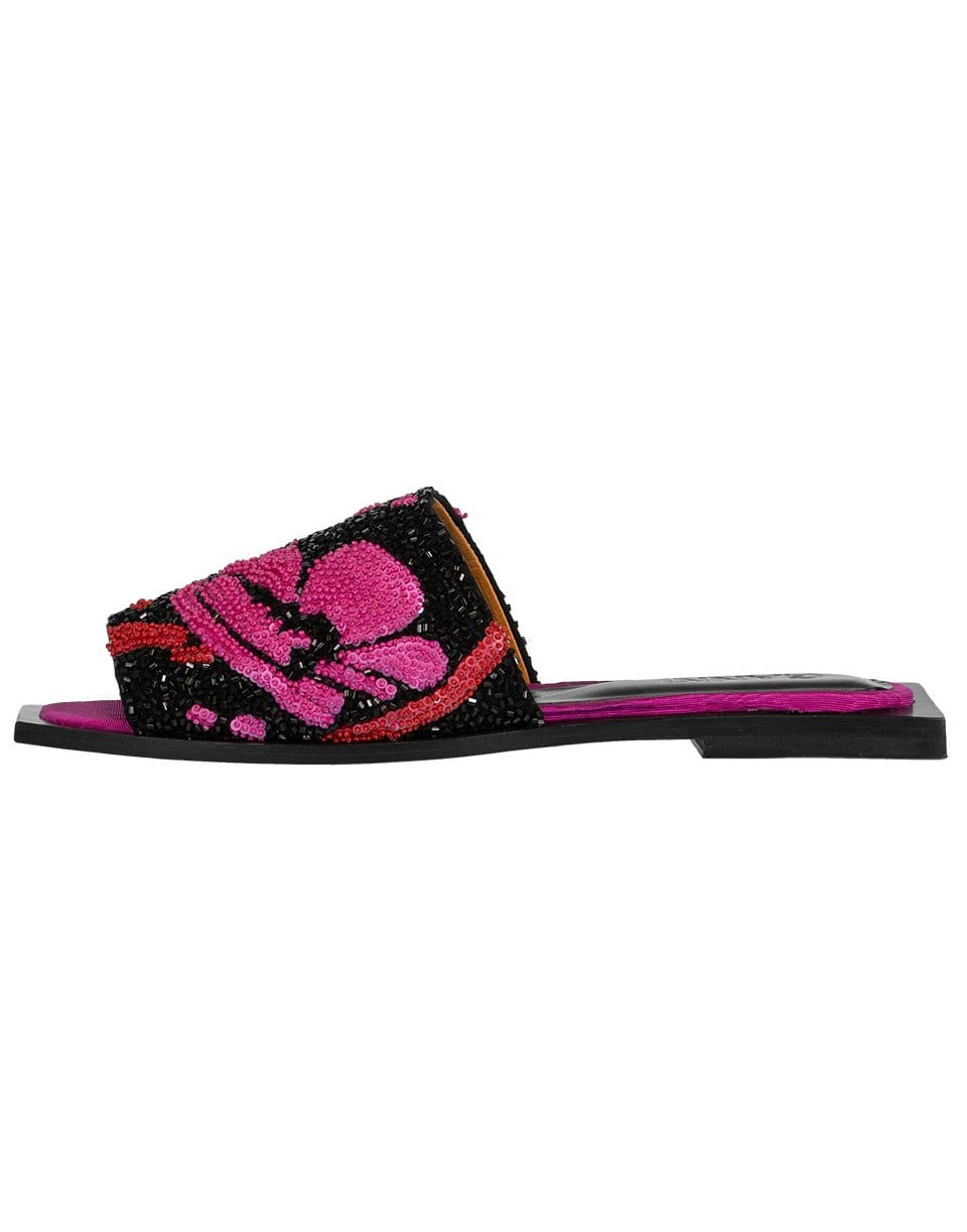 GANNI-Beaded Flat Slipper-