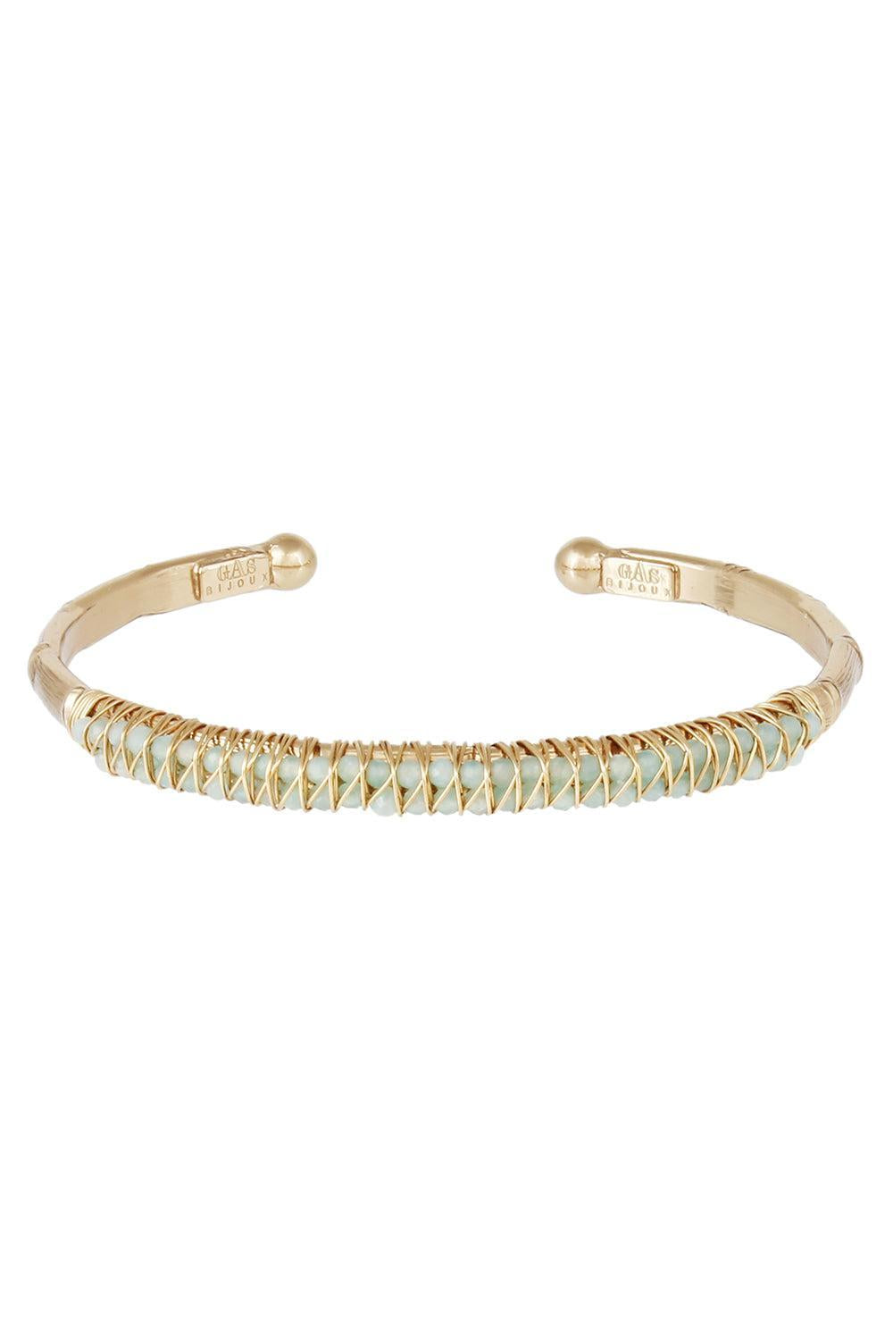 Blue Large Lyre Bracelet Bracelet-BLUE-JEWELRYBOUTIQUEBRACELET O-GAS BIJOUX
