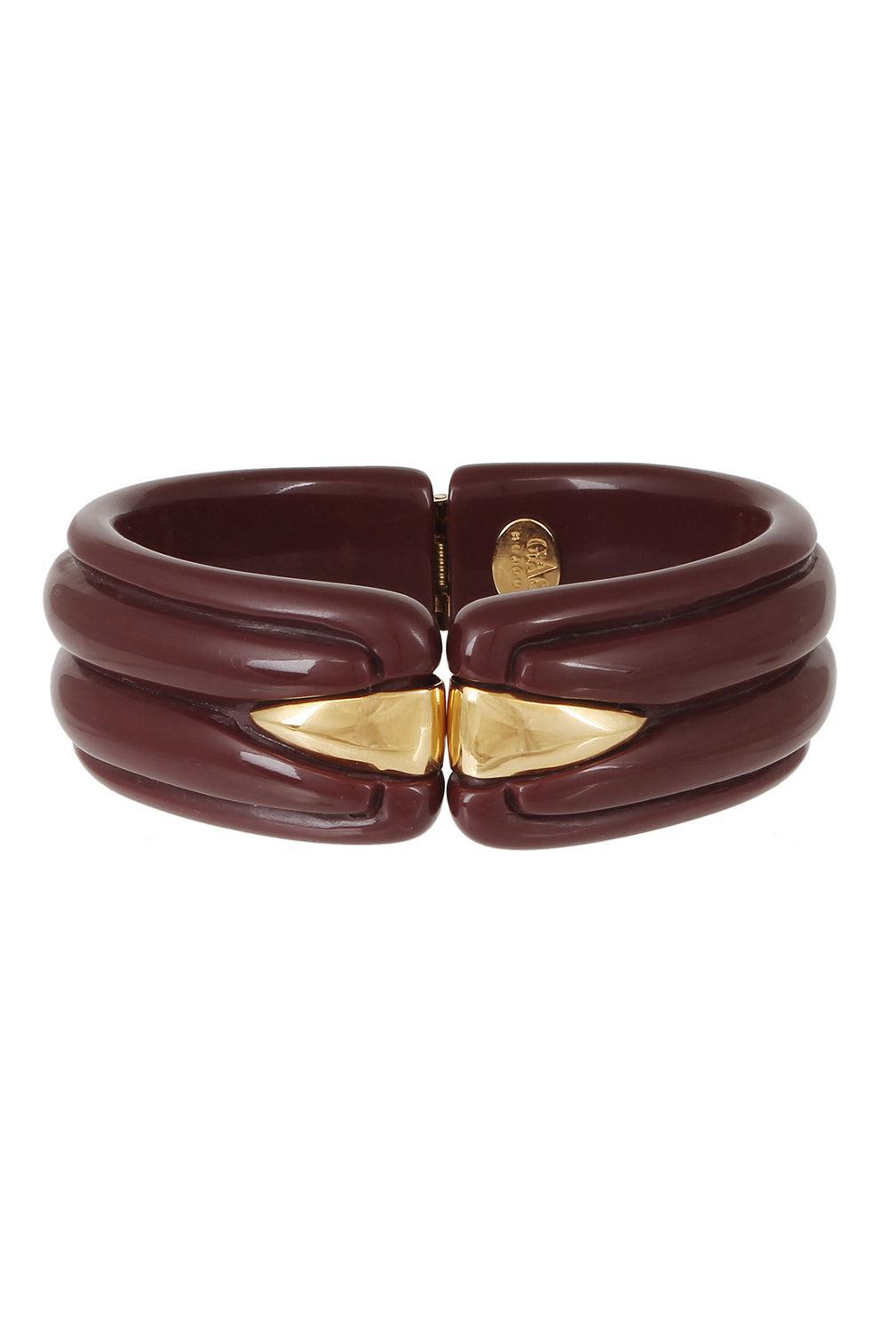 Ecume Bangle Bracelet-BURGUNDY-JEWELRYBOUTIQUEBRACELET O-GAS BIJOUX