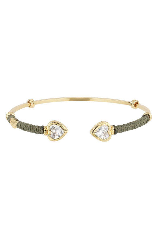 Green Duality Amore Strass Bracelet-GREEN-JEWELRYBOUTIQUEBRACELET O-GAS BIJOUX