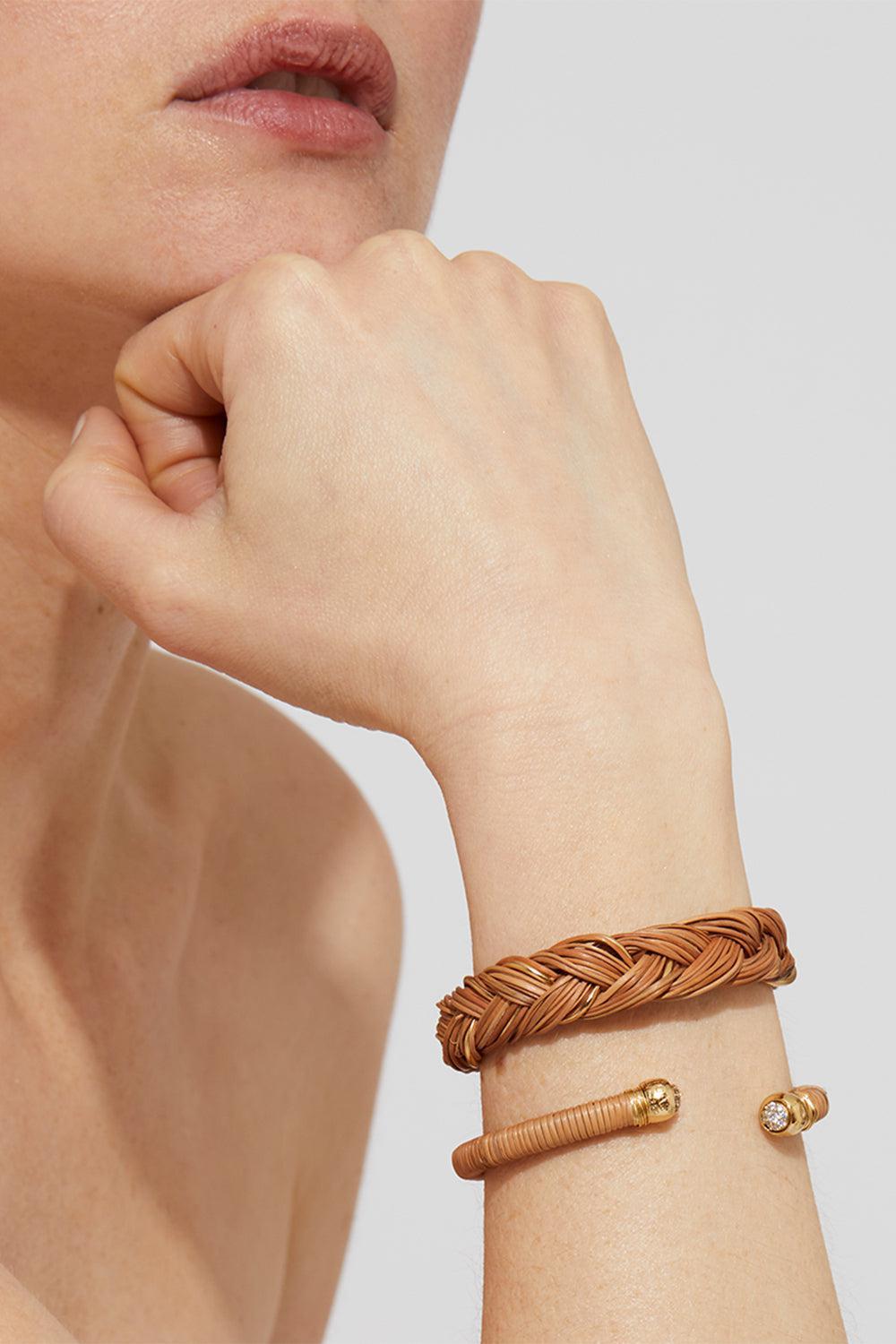 Sarina Wicker Bracelet-ORANGE-JEWELRYBOUTIQUEBRACELET O-GAS BIJOUX