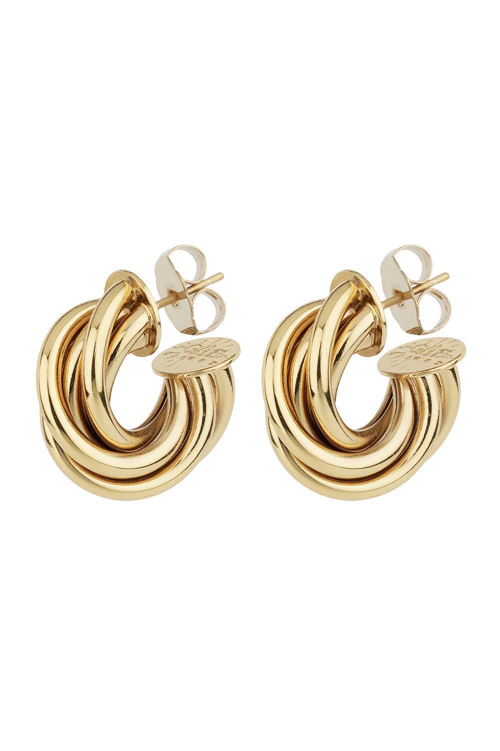 Aatik Mini Hoop Earrings-GOLD-JEWELRYBOUTIQUEEARRING-GAS BIJOUX