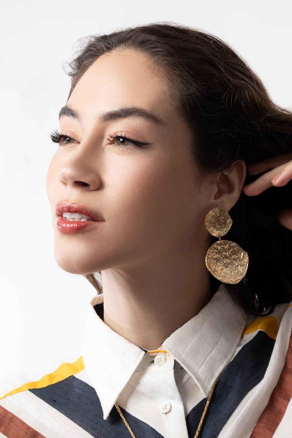 Large Eclipse Earrings-YELLOW-JEWELRYBOUTIQUEEARRING-GAS BIJOUX