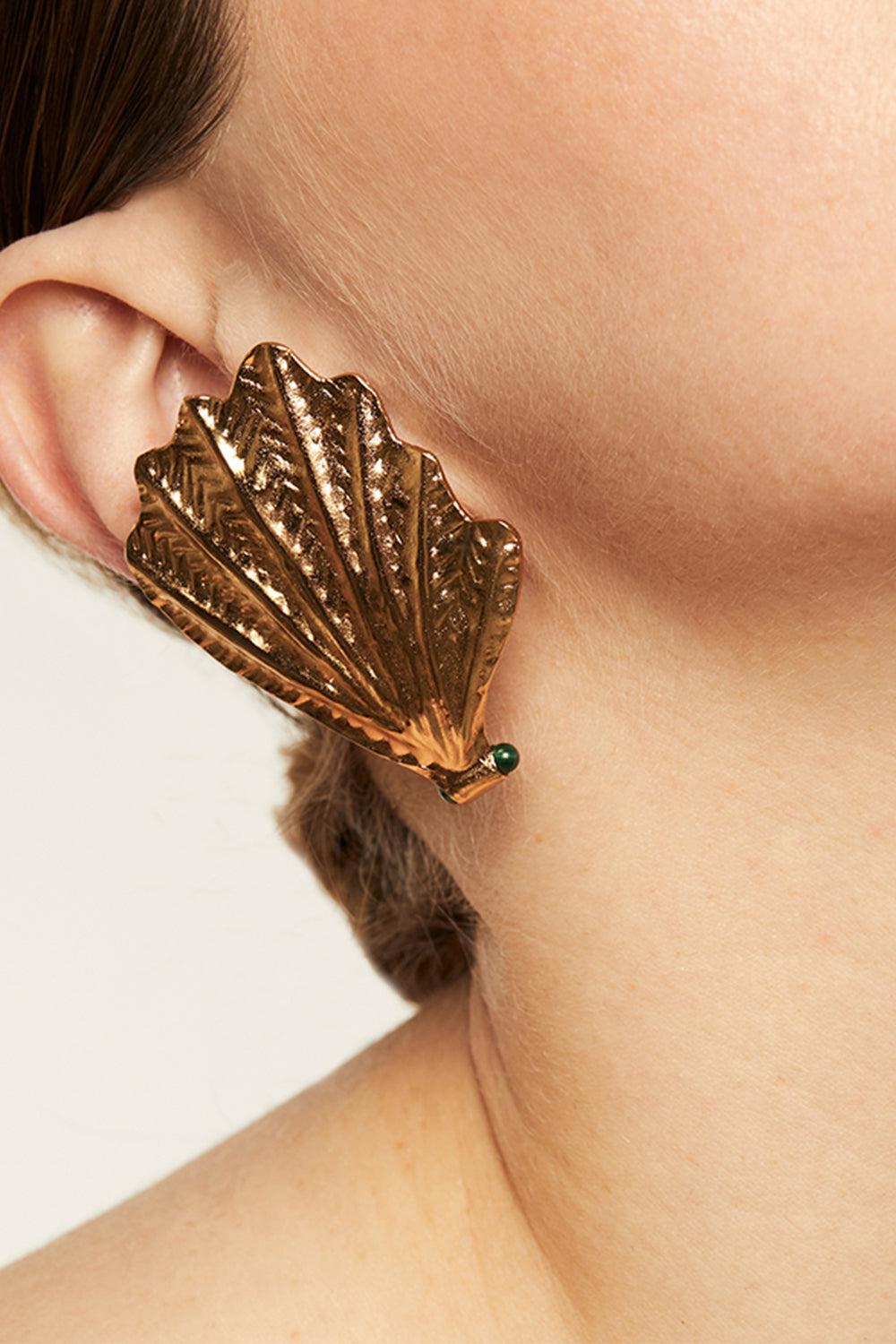 Shell Earrings-YELLOW-JEWELRYBOUTIQUEEARRING-GAS BIJOUX