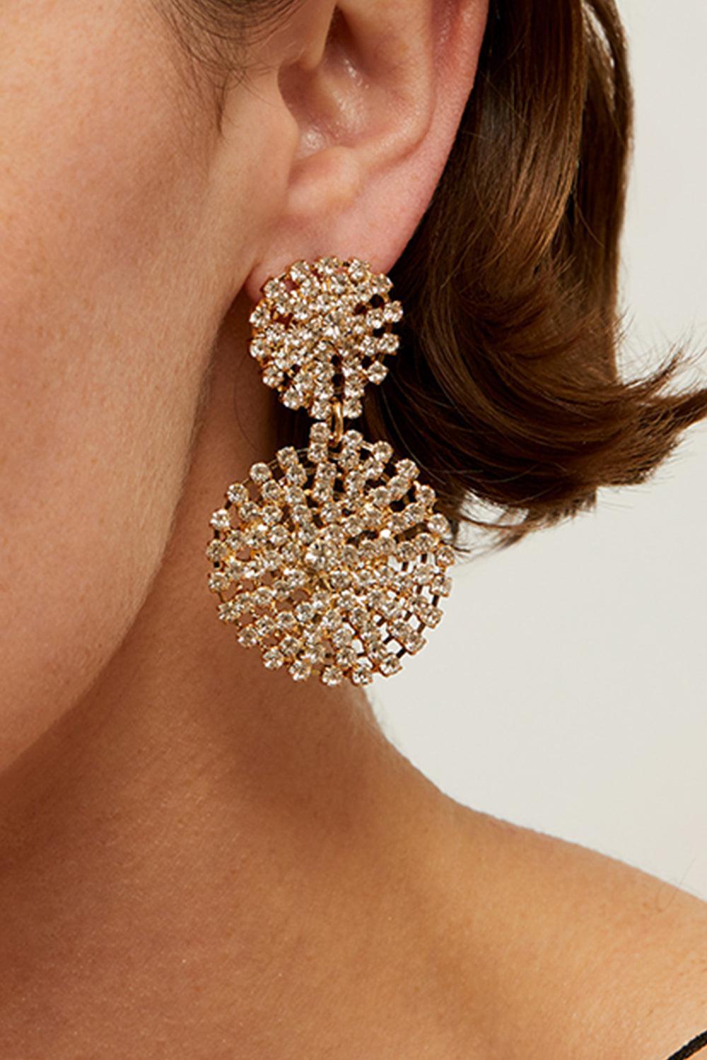 Small Onde Lucky Strass Earrings-YELLOW-JEWELRYBOUTIQUEEARRING-GAS BIJOUX