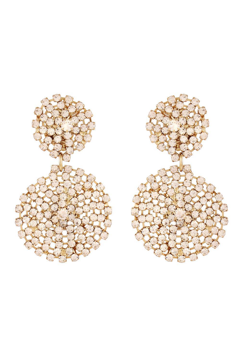 Small Onde Lucky Strass Earrings-YELLOW-JEWELRYBOUTIQUEEARRING-GAS BIJOUX