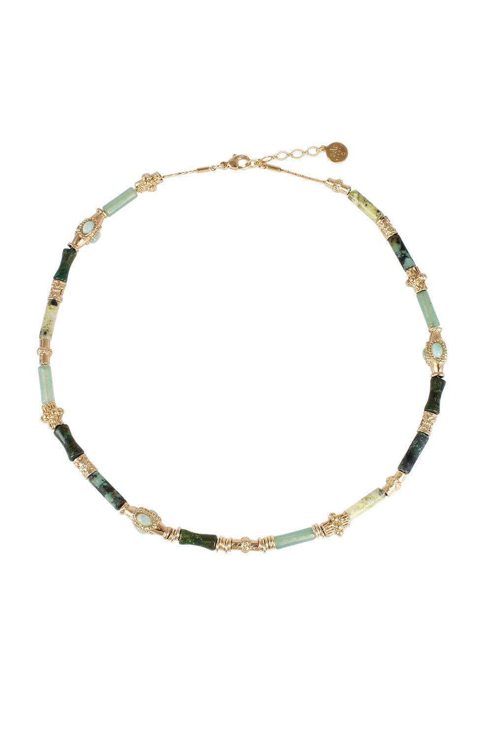 Kali Necklace-GREEN-JEWELRYBOUTIQUENECKLACE O-GAS BIJOUX