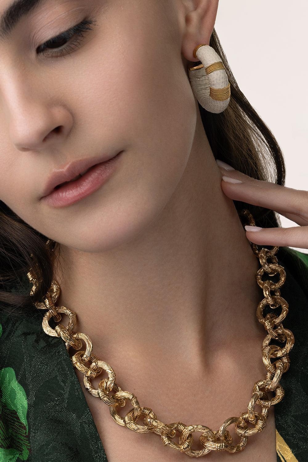 Maille Ariane Necklace-YELLOW-JEWELRYBOUTIQUENECKLACE O-GAS BIJOUX