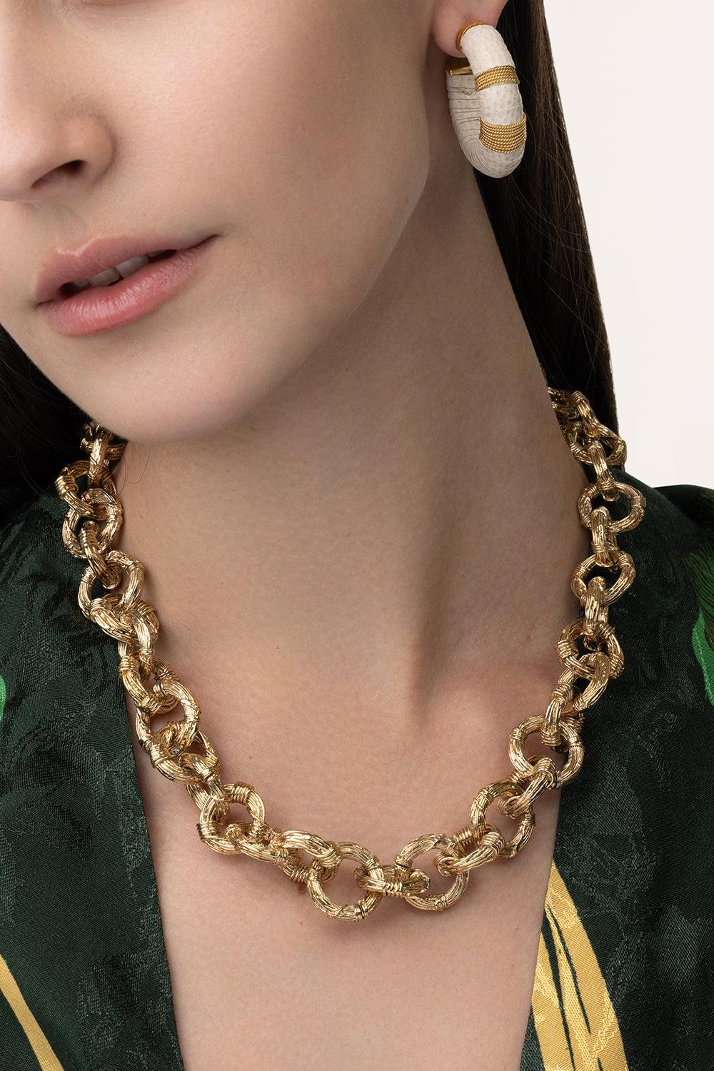 Maille Ariane Necklace-YELLOW-JEWELRYBOUTIQUENECKLACE O-GAS BIJOUX