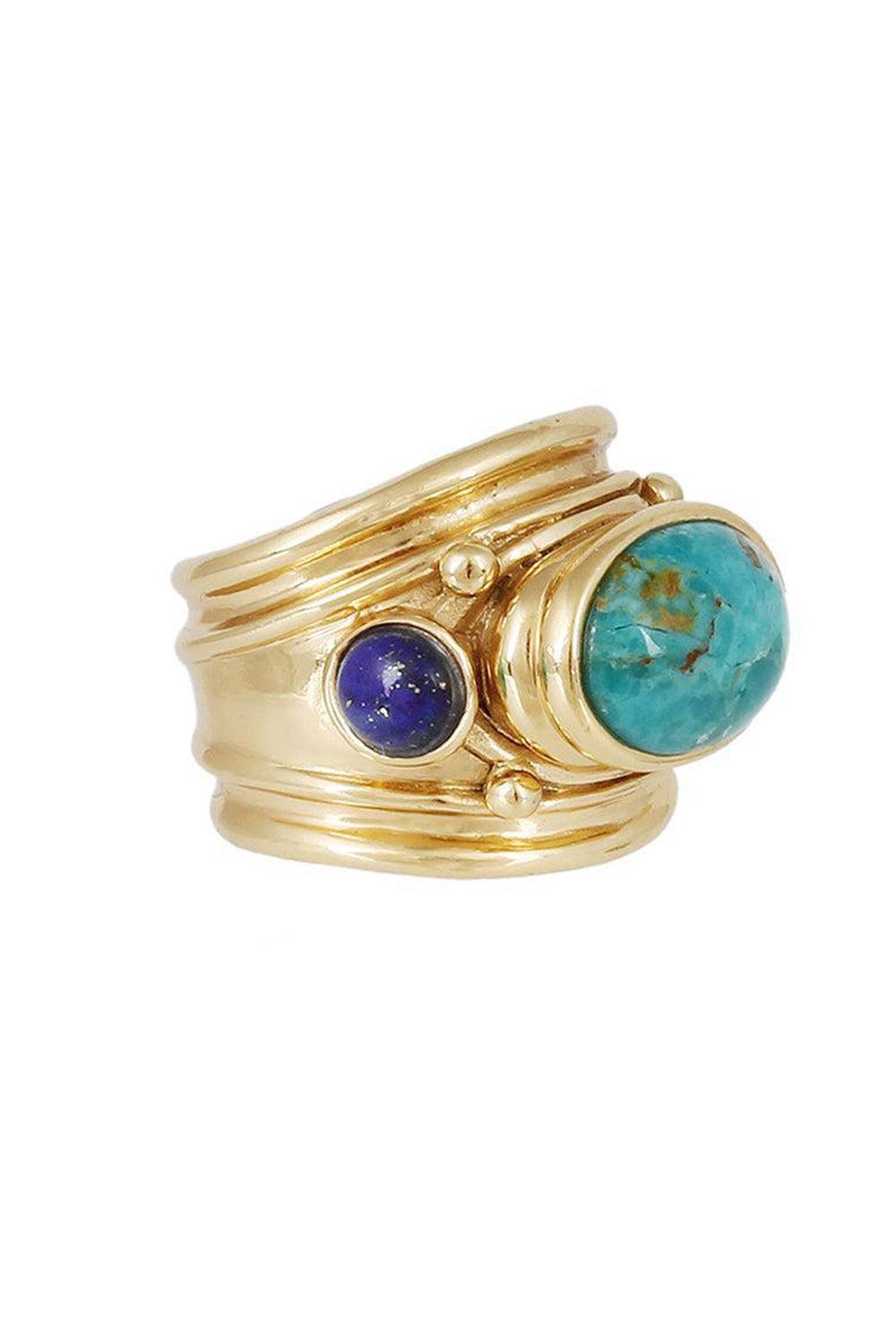 Amazonite Malachite Simone Ring-GRN/BLU-6-JEWELRYBOUTIQUERING-GAS BIJOUX
