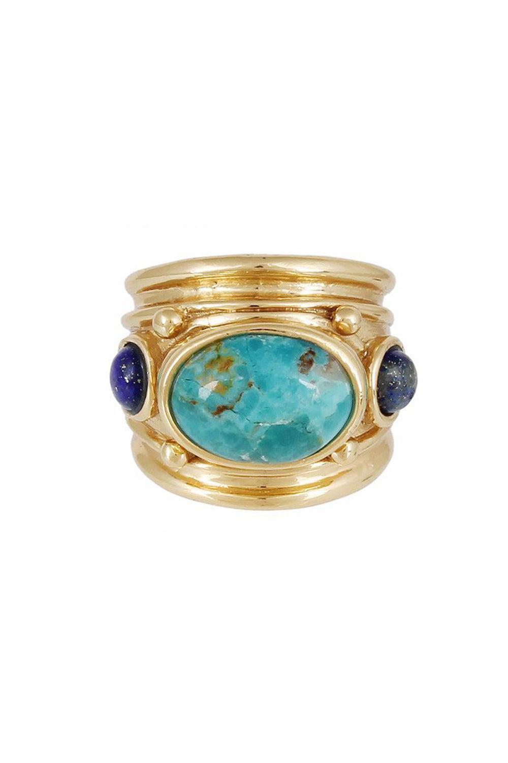 Amazonite Malachite Simone Ring-GRN/BLU-6-JEWELRYBOUTIQUERING-GAS BIJOUX