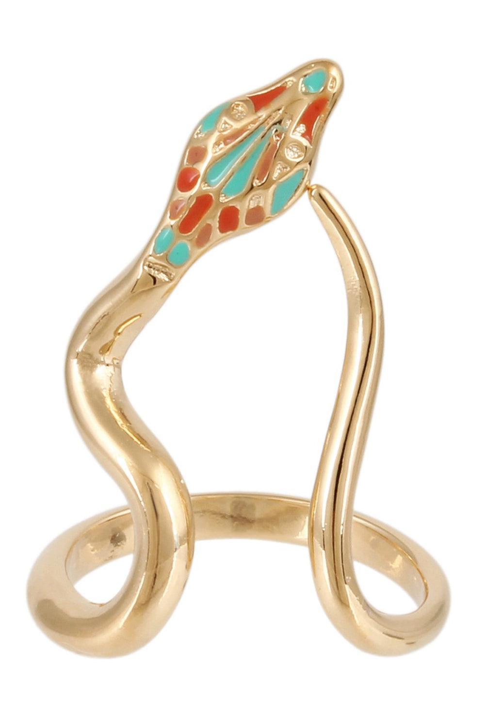 Orange Brown Naja Ring-ORANGE-5.5-JEWELRYBOUTIQUERING-GAS BIJOUX