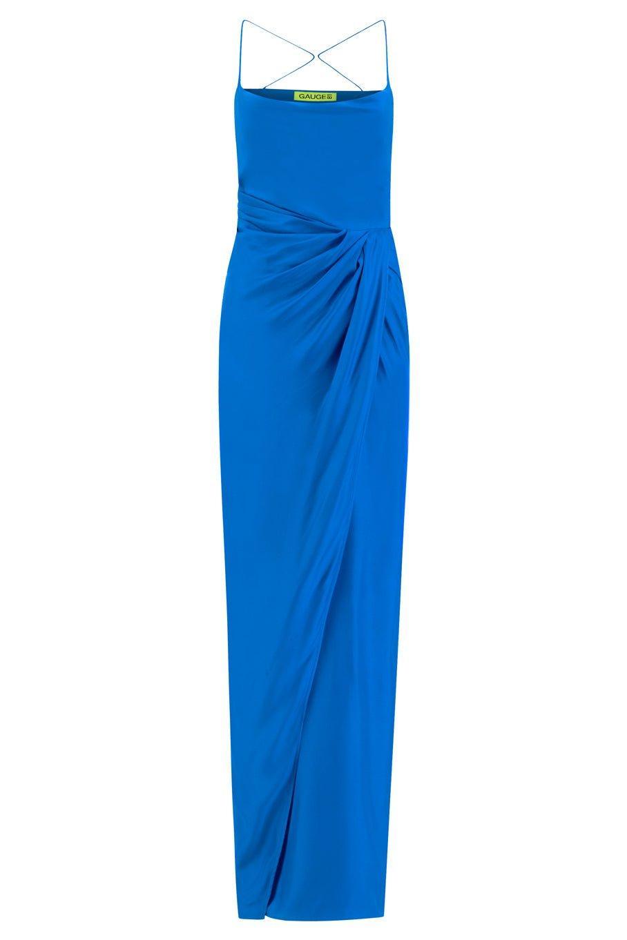 GAUGE81-Shiroi Faux Wrap Long Dress-