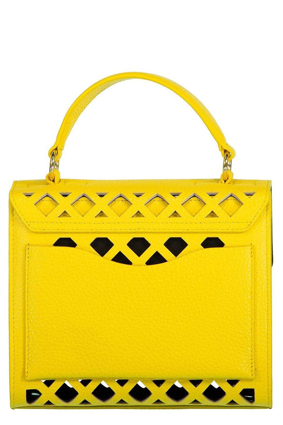 GAVAZZENI-Penelope S Plot Perforated Bag - Pollen-POLLEN