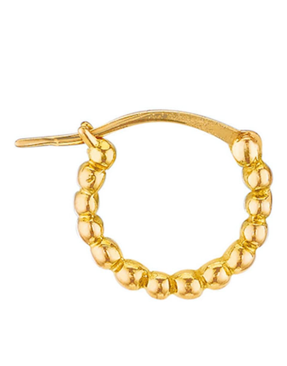 GAYA-Small Single Hoop-YELLOW GOLD