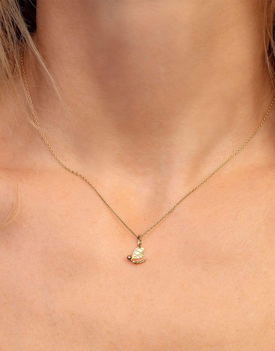 GAYA-Mini Dragonfly Pendant-YELLOW GOLD